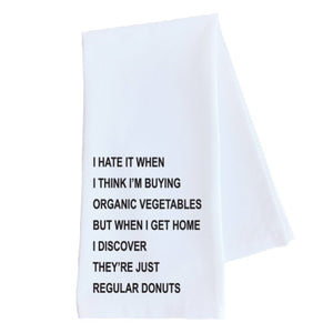 Organic Vegetables Tea Towel