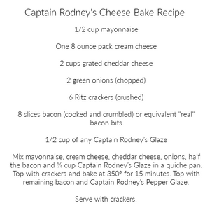 Captain Rodney's Cheese Bake Recipe - The Red Hound Gifts