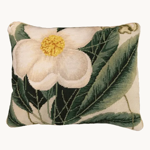 Cherokee Rose Pillow on a Bright Window Seat