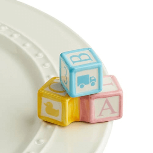 Nora Fleming Ohhh Baby (Baby Blocks) Mini - The Red Hound Gifts