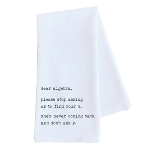 Dear Algebra Tea Towel